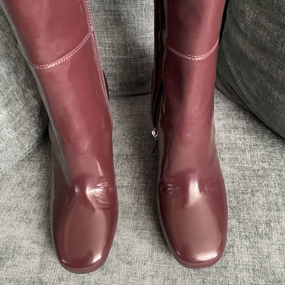 NWT $1200 Longchamp Patent Leather heeled boots - Picture 2 of 7